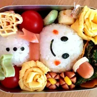 Snapdishの料理写真:雪だるま弁当☆|akikoさん