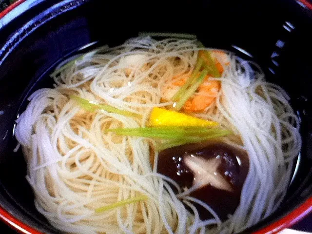 Snapdishの料理写真:お昼の会席 素麺|岩﨑 正勝さん