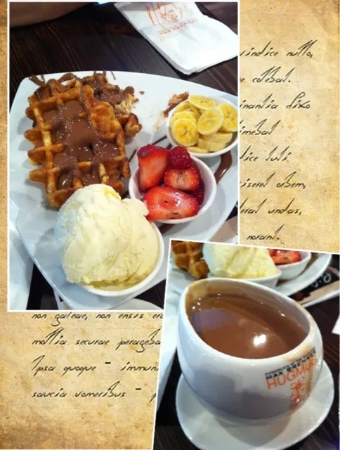 Waffle &Italian thick hot choco|혜리엄마さん