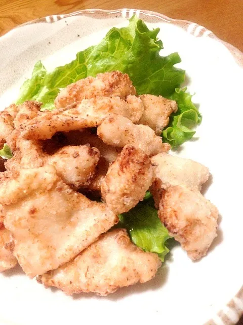 Snapdishの料理写真:鶏胸肉の塩麹からあげ|shioyanさん