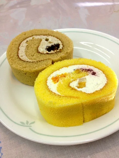 マロン、フルーツロールケーキ|rkrkさん