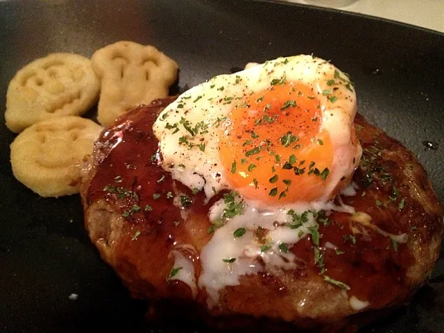 照り焼き温玉ハンバーグ(^^)|mahoさん