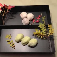 くるみもちとうぐいすもち|ひさこさん