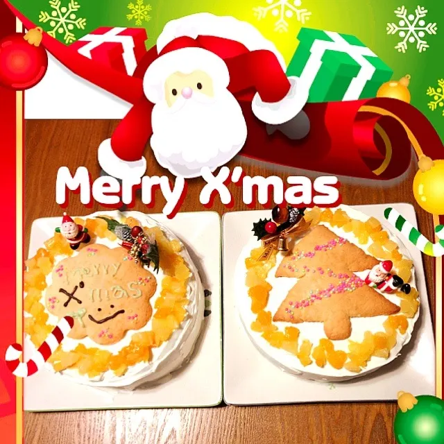 一足早いクリスマスケーキ♪|さくたえさん