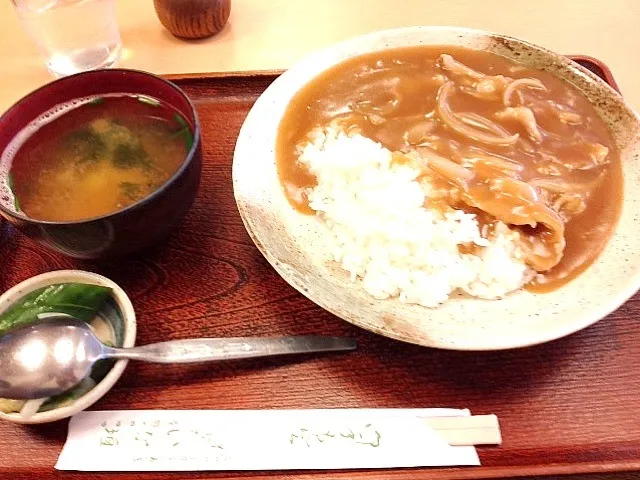 Snapdishの料理写真:蕎麦屋のカレーどんぶり|386۬৺۬☆さん