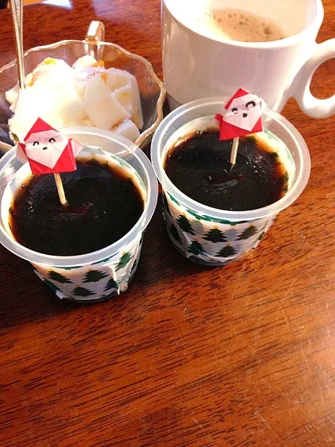 コーヒーゼリーとババロアとカフェオレ♡|さくたえさん