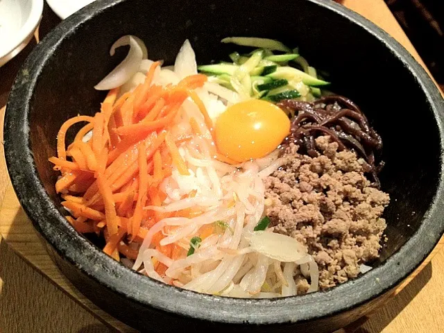 Beef+ veg stone bowl rice|Vanelさん