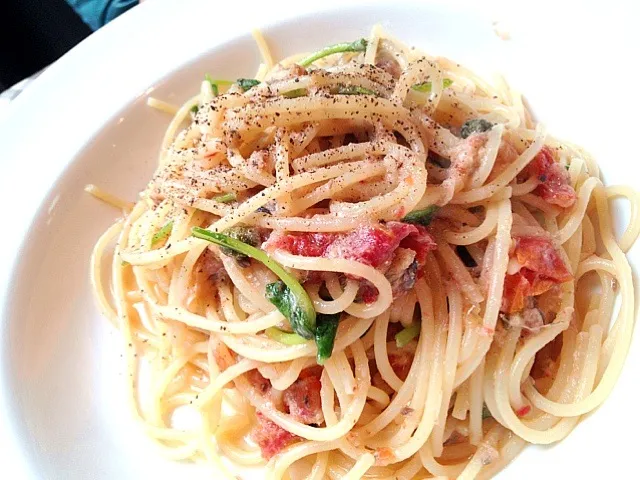 秋刀魚とドライトマトのオイルソース スパゲッティ|薫さん