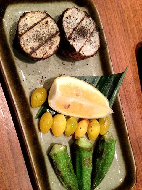 taro, okra, & ginkgo nuts|michael nassarさん