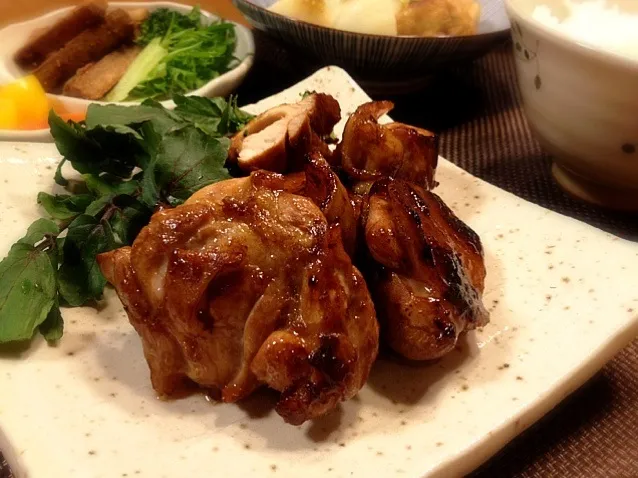 今日のお夕飯  鶏もも肉の幽庵焼き🎶|メイスイさん