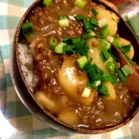 肉じゃが風あんかけ丼|うーさん