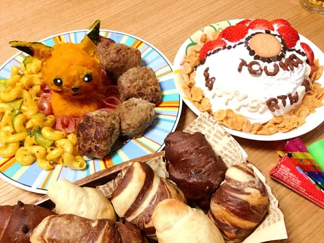 Snapdishの料理写真:長男、７歳の誕生日パーティー☆|satomiさん