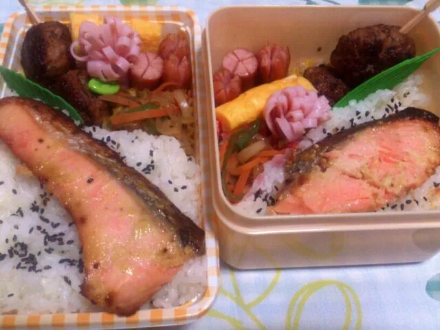 Snapdishの料理写真:2012.12.16☆旦那と自分のお弁当|ハマさん