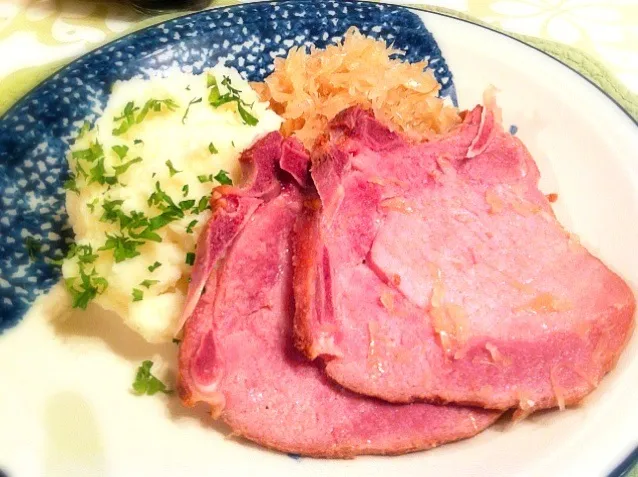 Rippchen mit Sauerkraut und Kartoffelbrei|Nanaさん