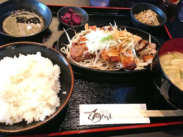 チキンステーキたたき定食|あきらさん