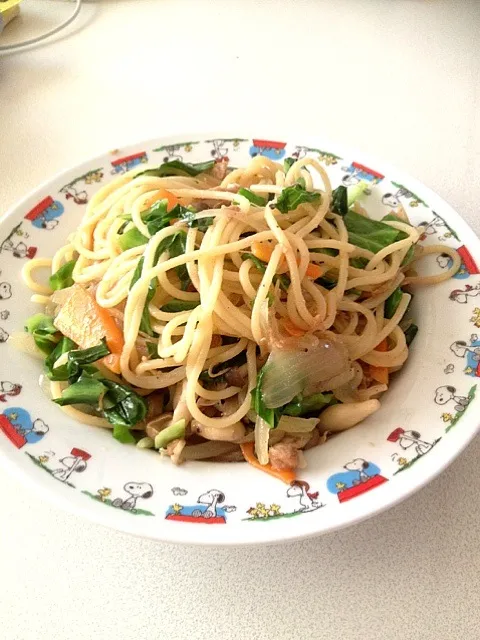 キャベツとシーチキンの和風パスタ|ピヨ丸さん