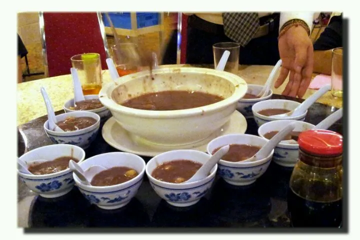 red bean soup with lotus seed|genさん