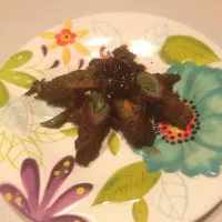 Snapdishの料理写真:牛肉野菜巻き|yukoさん