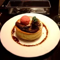 Snapdishの料理写真:りんごのスフレパンケーキ|ひなたさん