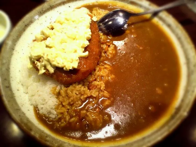 Snapdishの料理写真:今日もココイチ（エビカツカレー+タルタルソース）|noranekoさん