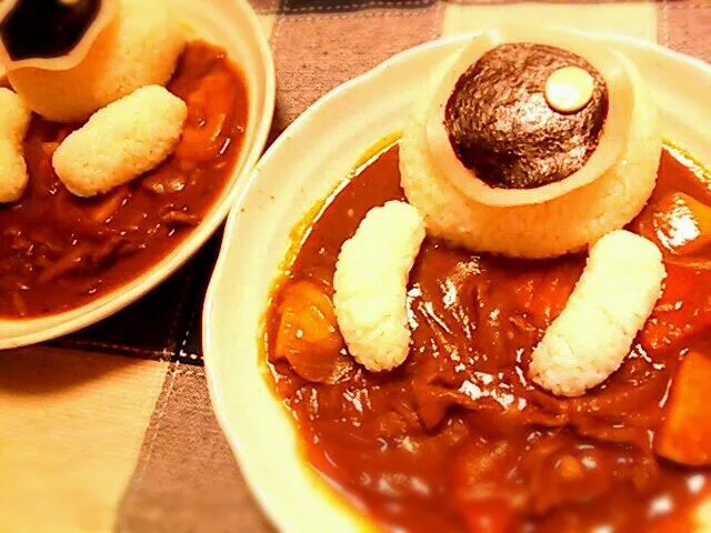 マネっこ目玉おやじカレー|ゆっきーさん