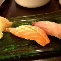 Salmon and hamachi