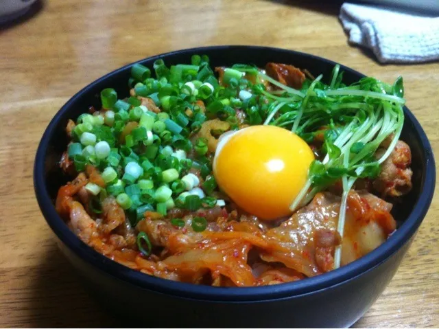 適当豚キム丼！|ナボナさん