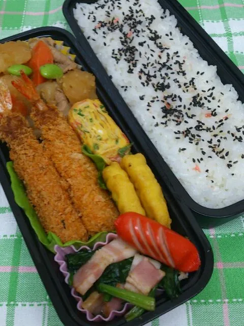 Snapdishの料理写真:12,12.17 男子高校生弁当|yukiさん