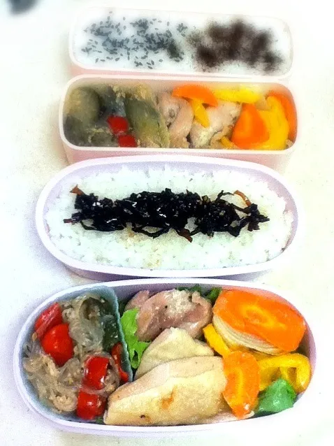 Snapdishの料理写真:今日のJK&OL弁当。|hoppycowさん