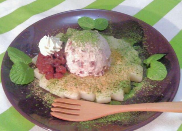 ワッフル餅 でお正月のお餅に変化球 フライパンで作るお餅スイーツ Snapdish スナップディッシュ