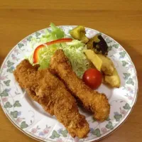 Snapdishの料理写真:鳥のササミのチーズフライ|みにあささん