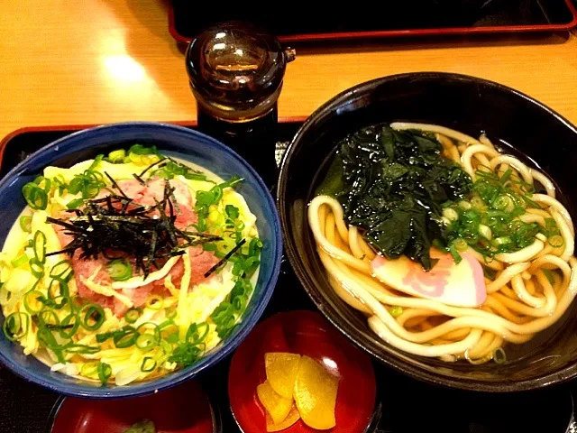 得々うどんネギトロ丼セット|かなめさん