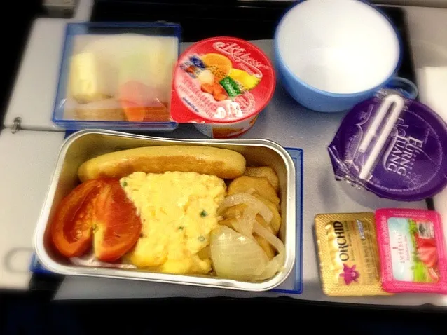 hong kong airline breakfast|Tunaさん