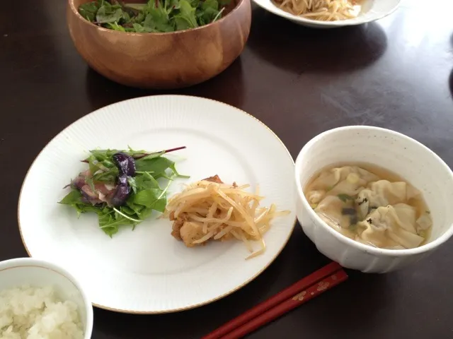 Wonton soup & small dishes|aya tさん