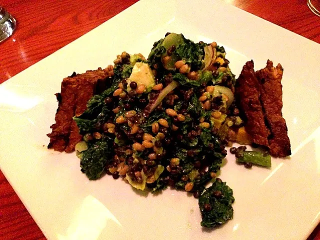 Grilled kale salad & spelt berries|michael nassarさん