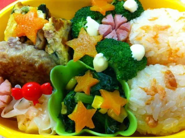 年中さんのクリスマス弁当|やました まみさん