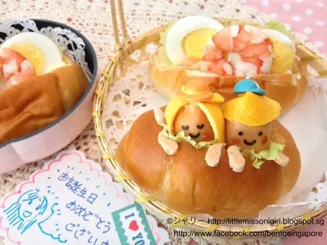 サンドのキャラ弁・夫のお誕生日|シャリーさん