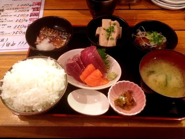 刺身・煮魚・焼魚定食|chan mitsuさん