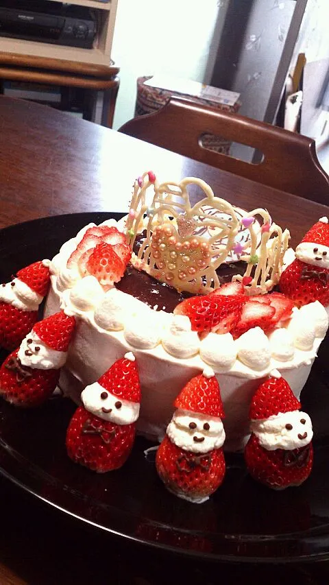 Snapdishの料理写真:一週間早い我が家のChristmasケーキ|さとみさん