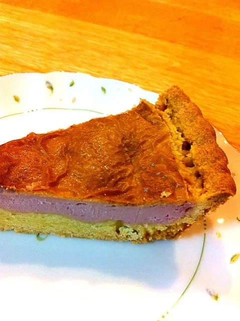 紫芋のチーズケーキタルト|ぽにこさん