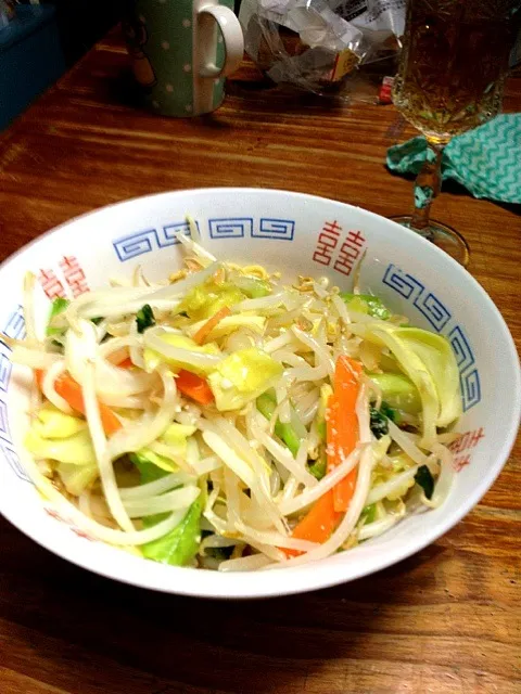 塩麹野菜炒めのラーメン|まりーさん