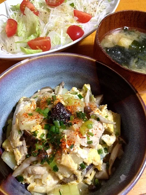 塩麹親子丼|カウンター嬢さん