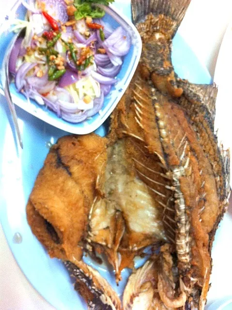 Garoupa with fried fish sauce|Sirisopaさん