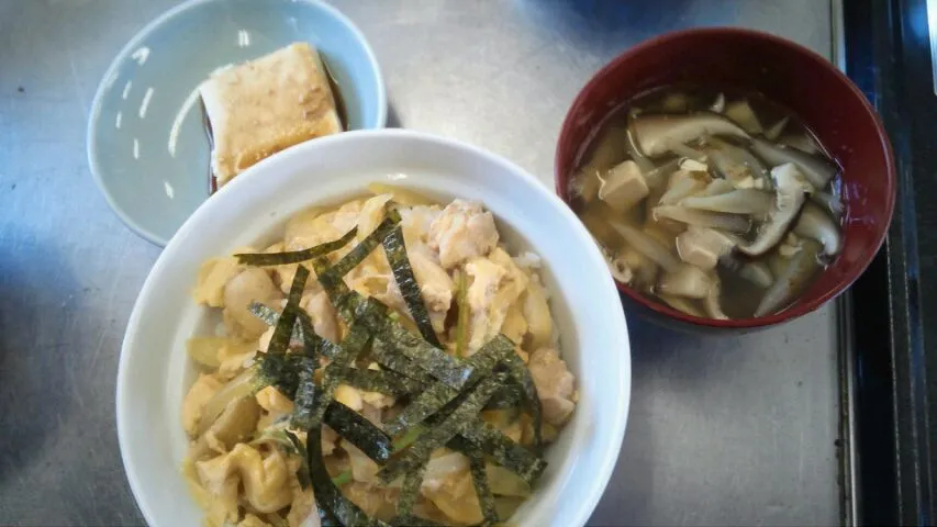 親子丼&すまし汁|ありすさん