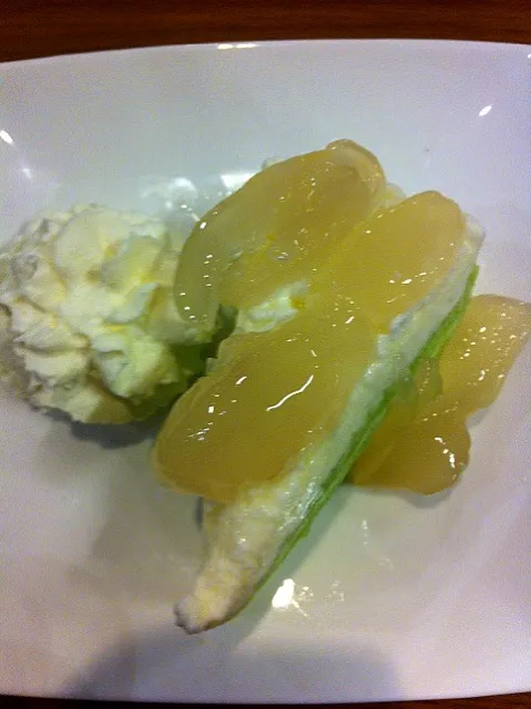 Snapdishの料理写真:Pandan and toddy palm cake|Sirisopaさん