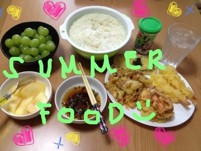 Soumen - Tempura - Muscatt & Peach|Jasmineさん