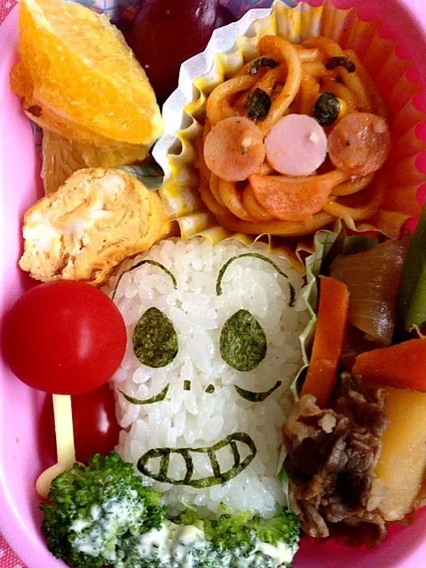 Lunch box☆ Mummy and skeleton 🎃ﾐｲﾗｱﾝﾊﾟﾝﾏﾝとﾎﾗｰﾏﾝ for Halloween|🌈Ami🍻さん