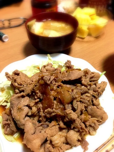 豚の生姜焼き(こま肉ver.)|chinamiさん