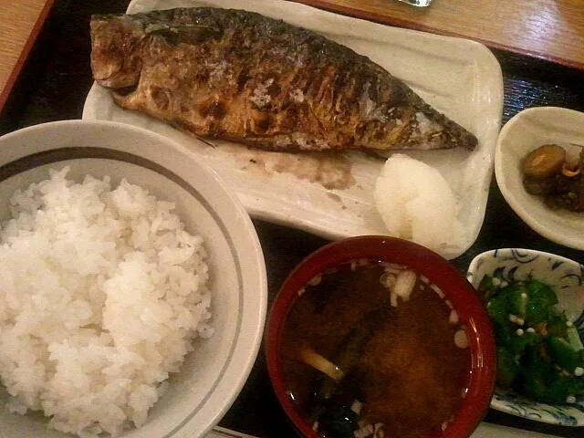 Snapdishの料理写真:さばの一夜干し定食|MikKKさん