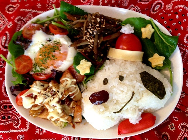 サンタさんスヌーピーのワンプレートご飯 かんきち Snapdish スナップディッシュ Id Ijg8za